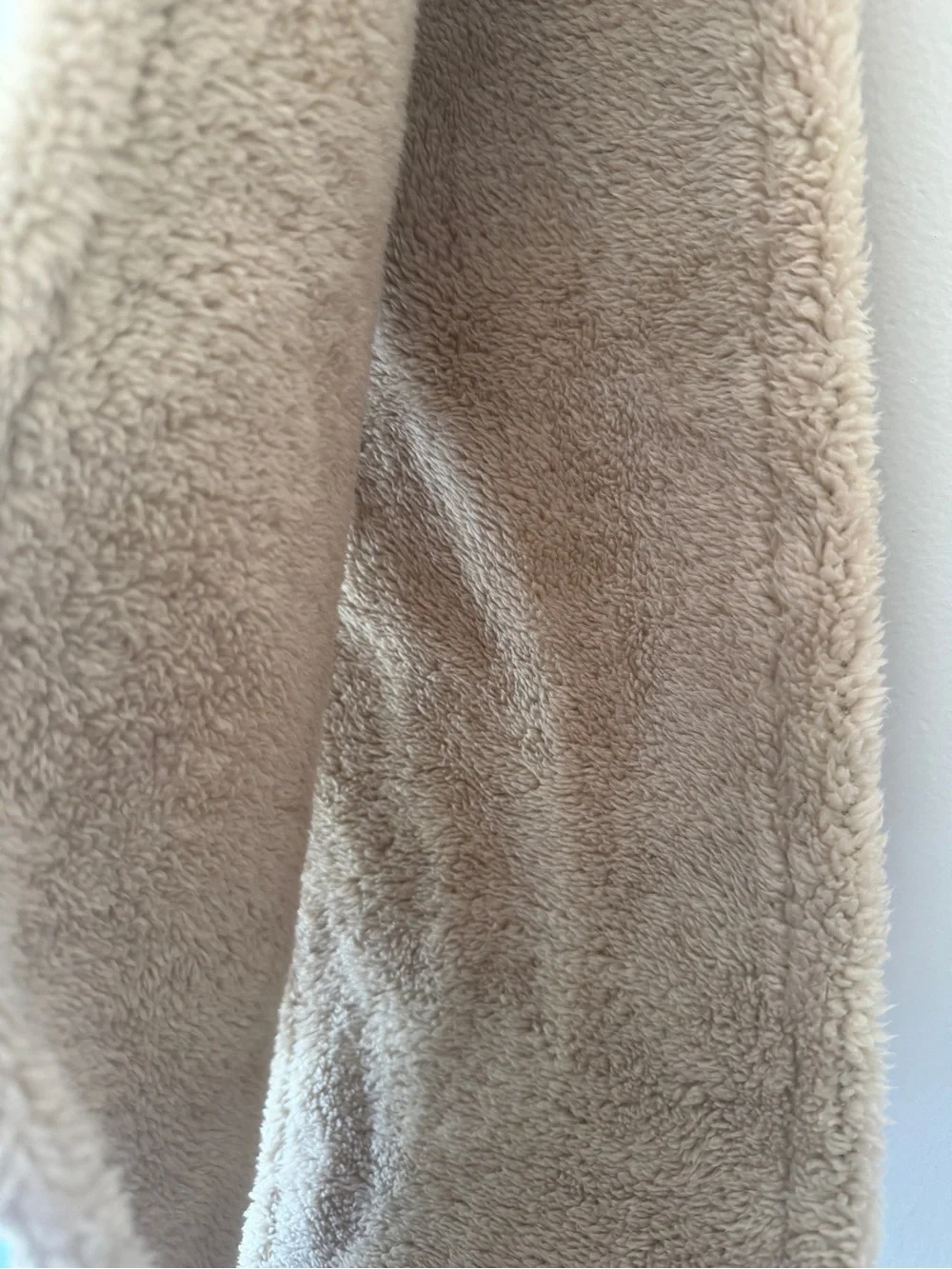 Cozy Faux Shearling Trim Burgundy cowl Scarf